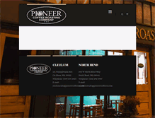 Tablet Screenshot of pioneercoffeeco.com
